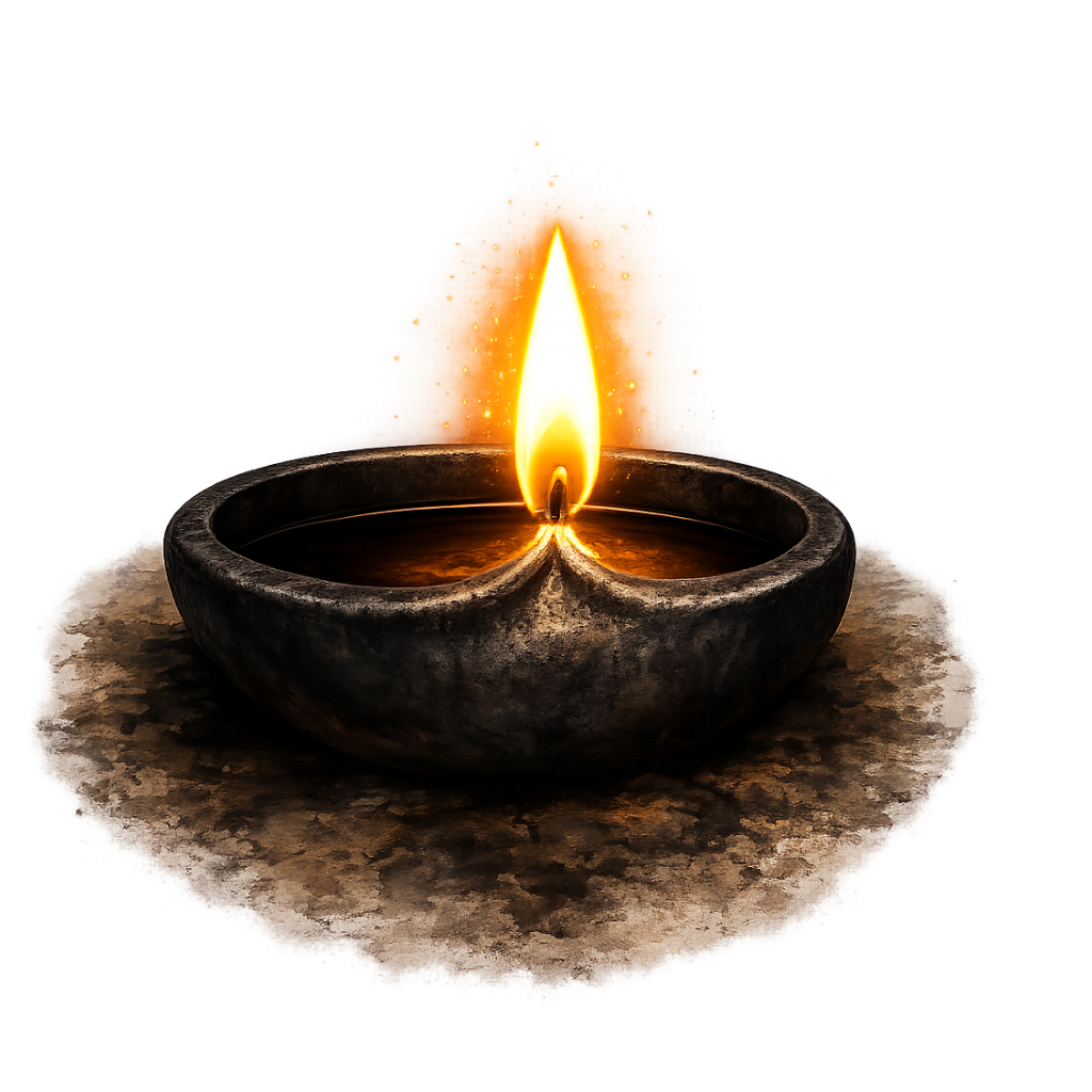 Diya lamp - symbol of light and hope